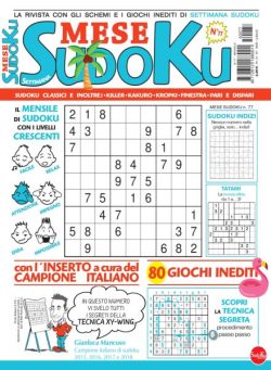 Settimana Sudoku Mese – Luglio 2025