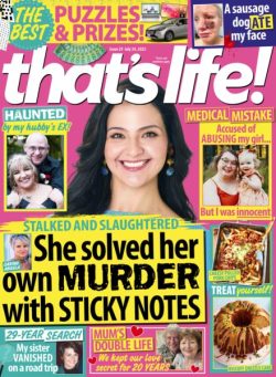 that’s life! Australia – 16 July 2025