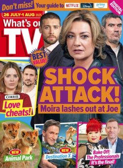 What’s on TV – 26 July 2025