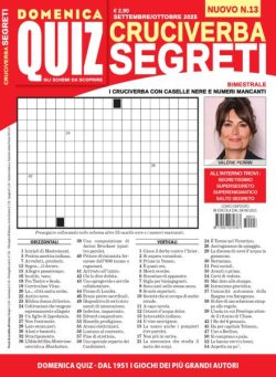 Cruciverba Segreti – Settembre-Ottobre 2025