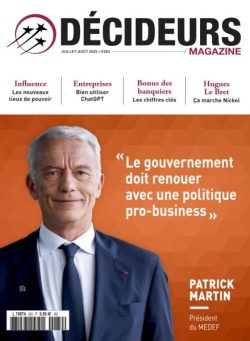 Decideurs Magazine – Juillet-Aout 2025