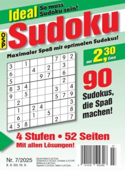 Ideal Sudoku – Nr 7 2025