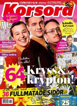 Korsord – 28 Juli 2025