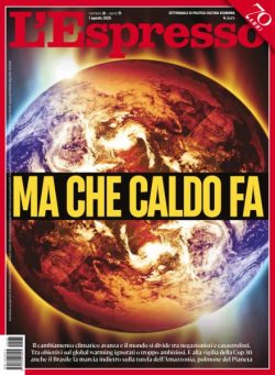 L’Espresso – 1 Agosto 2025