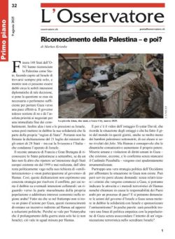 L’Osservatore – 9 Agosto 2025