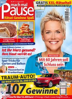 Mach mal Pause – 12 August 2025