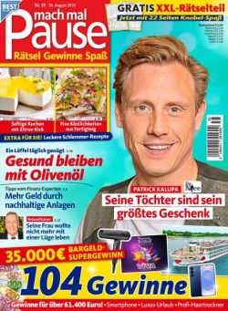 Mach mal Pause – 19 August 2025