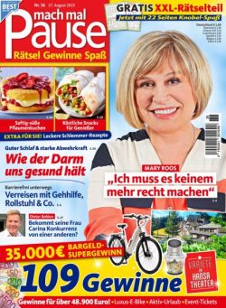 Mach mal Pause – 26 August 2025