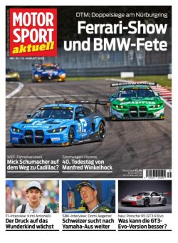 Motorsport aktuell – 12 August 2025