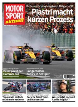 Motorsport aktuell – 29 Juli 2025