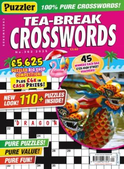 Puzzler Tea-Break Crosswords – Issue 362 2025