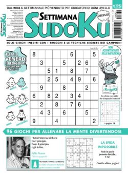 Settimana Sudoku – 1 Agosto 2025