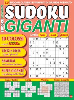 Sudoku Giganti – Settembre-Ottobre 2025