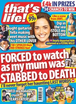 that’s life! UK – 31 July 2025