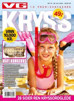 VG Kryssord – 28 Juli 2025