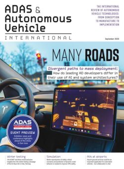 ADAS & Autonomous Vehicle International – September 2025