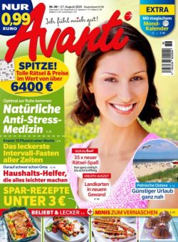 Avanti – 27 August 2025