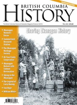 British Columbia History – Fall 2025