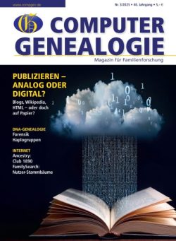 Computer Genealogie – September 2025