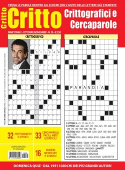 Crittografici & Carcaparole – Ottobre-Novembre 2025