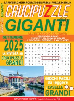 Crucipuzzle Giganti – Settembre 2025