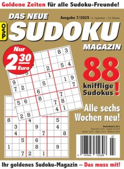 Das Neue Sudoku – Nr 7 2025