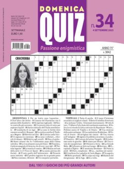 Domenica Quiz – 4 Settembre 2025