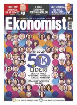 Ekonomist Turkiye – 17 Agustos 2025