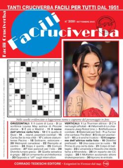 Facili Cruciverba – Settembre 2025