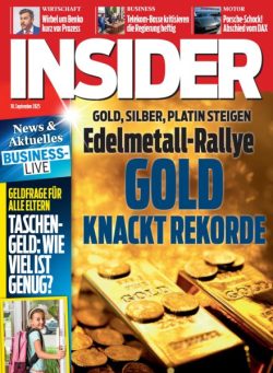Insider Austria – 10 September 2025