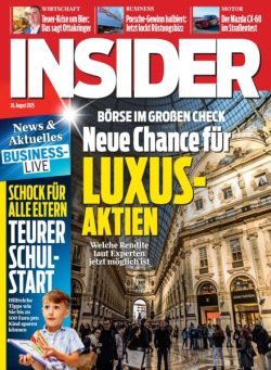 Insider Austria – 20 August 2025