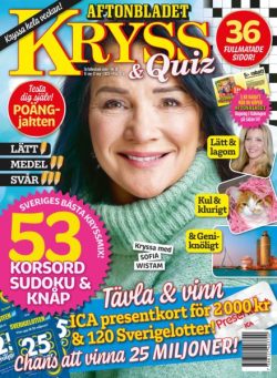 Kryss & Quiz – 15 September 2025
