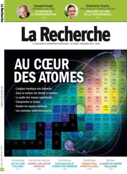 La Recherche – Octobre-Novembre-Decembre 2025