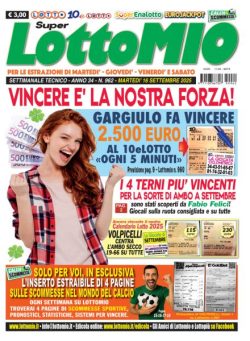Lottomio del Giovedi – 16 Settembre 2025