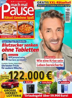 Mach mal Pause – 16 September 2025