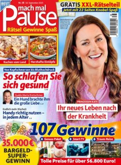 Mach mal Pause – 9 September 2025