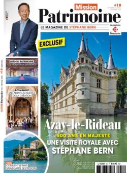 Mission Patrimoine – Septembre-Octobre-Novembre 2025