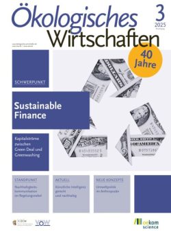 Okologisches Wirtschaften – Nr 3 2025