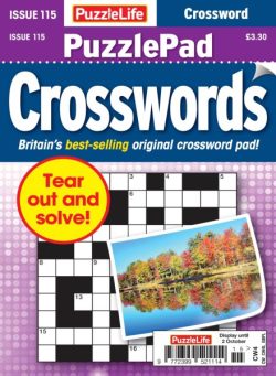 PuzzleLife PuzzlePad Crosswords – September 2025