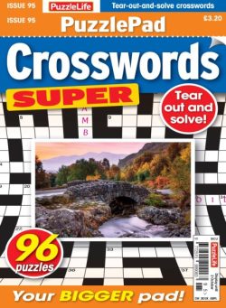 PuzzleLife PuzzlePad Crosswords Super – September 2025