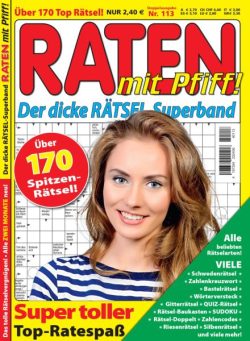 Raten mit Pfiff! – August 2025