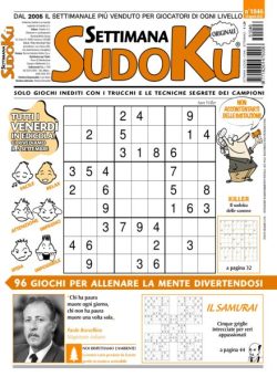 Settimana Sudoku – 29 Agosto 2025