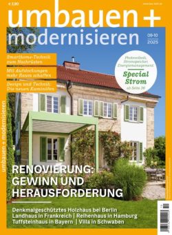 Umbauen + Modernisieren – September-Oktober 2025