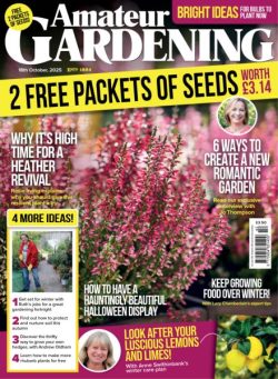 Amateur Gardening – 18 October 2025
