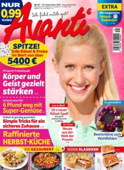 Avanti – 30 September 2025