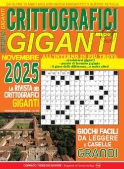 Crittografici Giganti – Novembre 2025