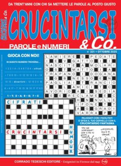 Crucintarsi & Co – Ottobre 2025