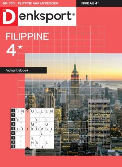 Denksport Filippine 4 Vakantieboek – 16 Oktober 2025