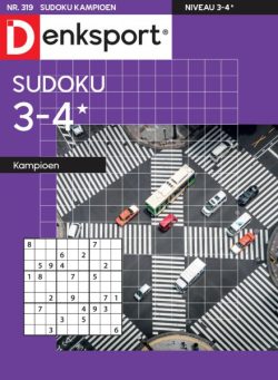 Denksport Sudoku 3-4 kampioen – 18 September 2025