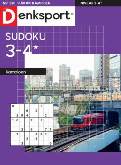 Denksport Sudoku 3-4 kampioen – 9 Oktober 2025